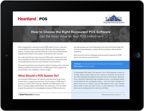 HTS Restaurant POS Software Buyers Guide